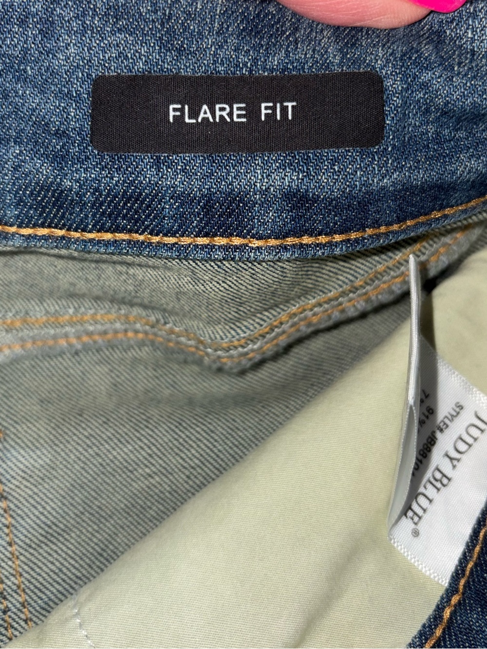Judy Blue High Waist Tummy Control Double Button Flare Jeans 11/30 - Picture 7 of 8